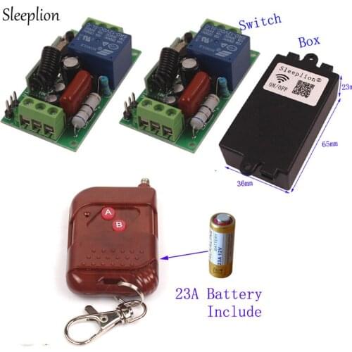 Sleeplion 220V 10A Remote Control 433MHz Universal Switch Remote Control Switch 220V 315/433MHz RF Transmitter Receiver Module
