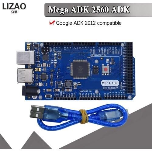 WAVGAT Mega 2560 R3 16AU Board 2012 Google Open ADK Main Board (for Compatible Mega 2560 ATmega2560-16AU + USB Cable