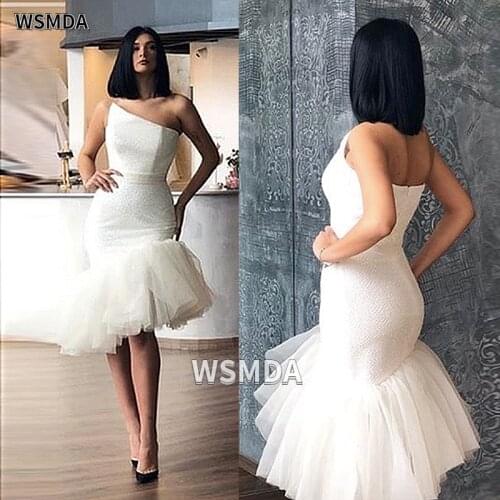 Женские коктейльные платья на одно плечо WSMDA China At AliExpress