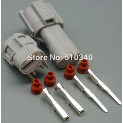 1 Kit 2 Pin Way 2p Waterproof Electrical Wire Connector Plug (male&female Housing+Terminal) for car boat ect