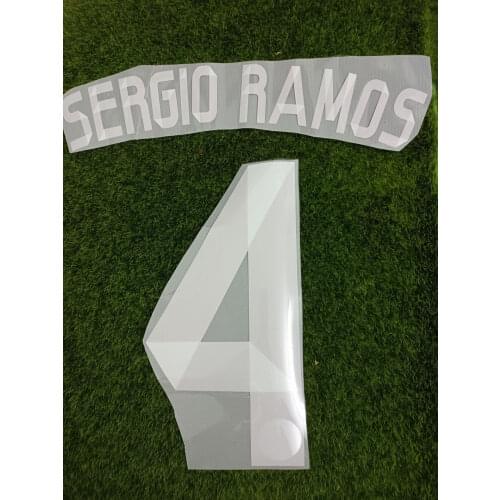 2014-2015 Sergio Ramos Nameset Ronaldo Benzema Modric Bale Isco Custom Any Name Number Soccer Patch