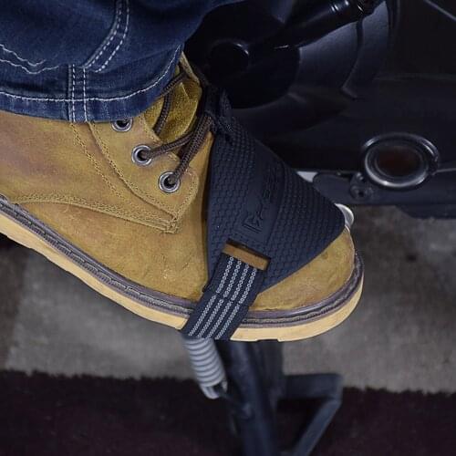 Black Motorcycle Shoes Protective Motorbike Motor Gear Shifter Pad Men Shoe Boots Protector Shift Sock Boot Cover Shifter Guards