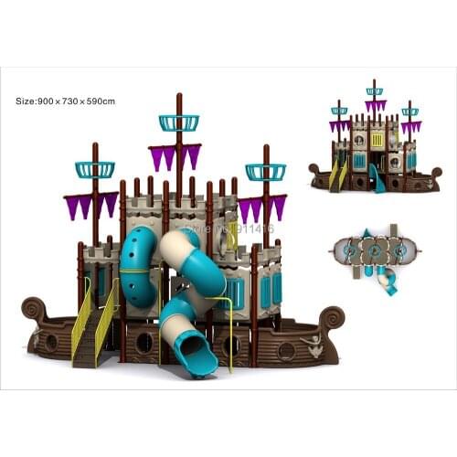 Children pirate ship outdoor playground CIT-PS115