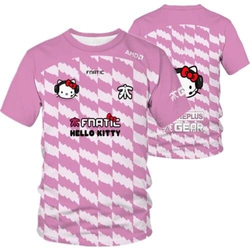 Fnatic Esports Team T Shirt Print Streetwear Game LOL CSGO DOTA2 Pro Player T Shirt Custom ID Tees Tops Jersey Men Women Fashion