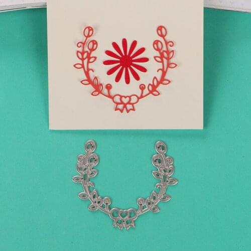 DUOFEN METAL CUTTING DIES S18081008 small florals vines lace hollow DIY Scrapbook Paper Album 2018 new