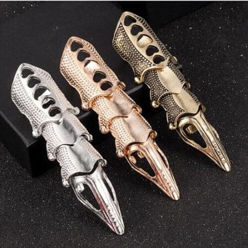 Fashion Jewelry Bowknot Nail Ring Charm Hollow Crystal Finger Nail Rings For Women Lady Rhinestone Fingernail Protective