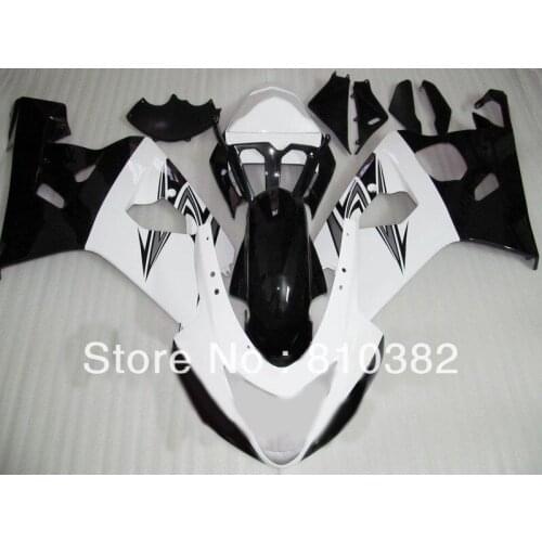 ABS Fairing kit for GSXR600 750 04 05 GSXR600 GSXR750 GSX-R600 750 K4 2004 2005 white gloss black Fairings set SW51