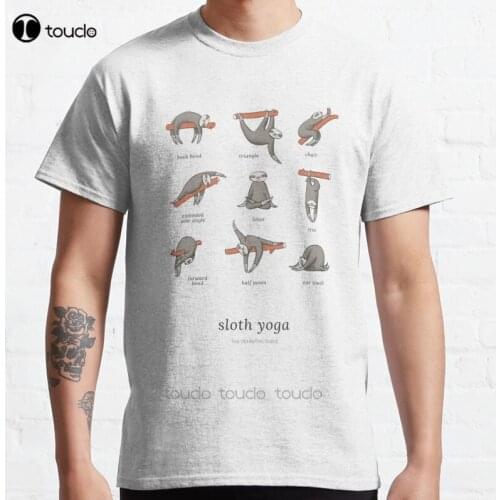 New Sloth Yoga - The Definitive Guide Classic T-Shirt Cotton Men Tee Shirt