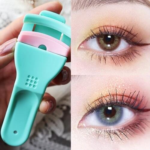New Styles Mini Eyelash Curler Comb Portable Eye Lash Curler Clamp Eyelash Tweezers Bulk Tool Wholesale