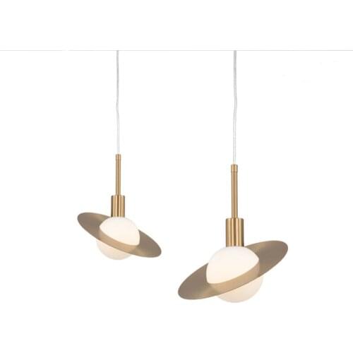 Modern Style Living Room Bedroom Minimalist Restaurant Pendant Light Nordic Clothing Decoration Glass Ball Pendant Lamp Bed
