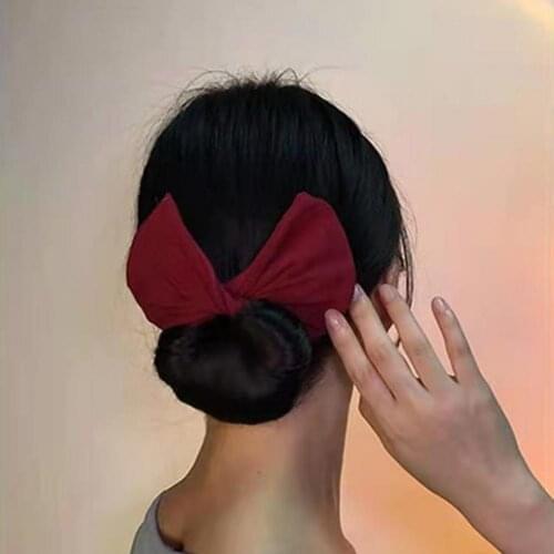 Popular Donut Updos Maker Clear Printing Flexible Fixed Tightly Stylish Hairpin Tool Donut Updos Maker Floral Print Convenient