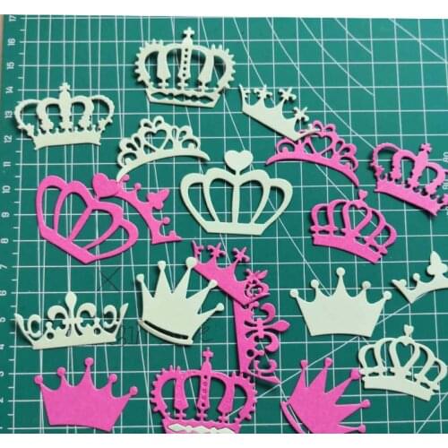10pcs Crown Dies Scrapbooking Metal Cutting DIY Scrapbook Decorations Craft Cutting Dies