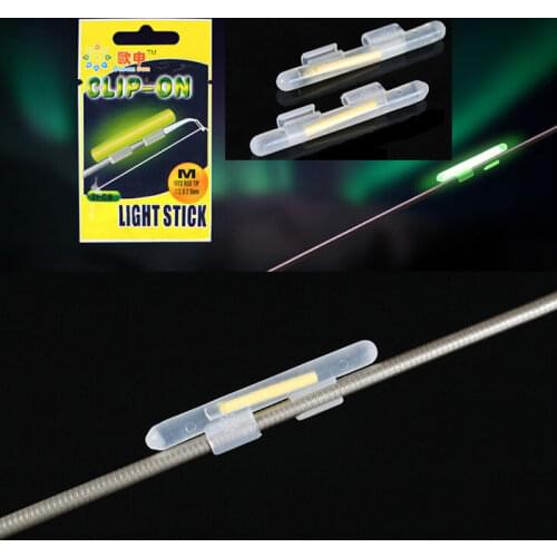25 Bags(50pcs) Clip On Fishing Fluorescent Light Fishing Float Glow Stick Lightstick Luminous Stick