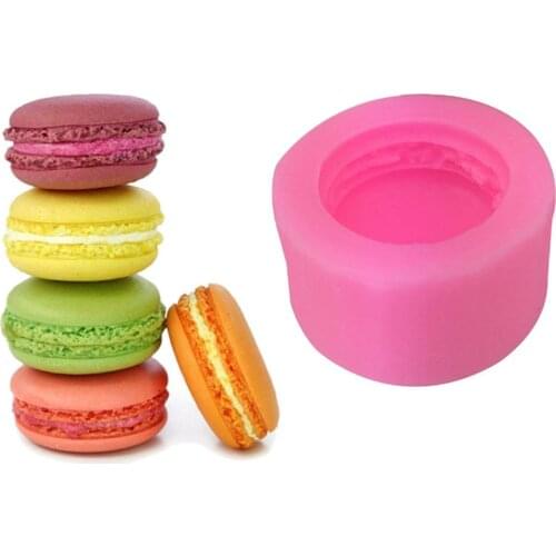 3D Stereo Macaron Style Silicone Mold DIY Handmade Soap Candle Mold Fondant Cake Mold Chocolate Mold Christmas Decoration