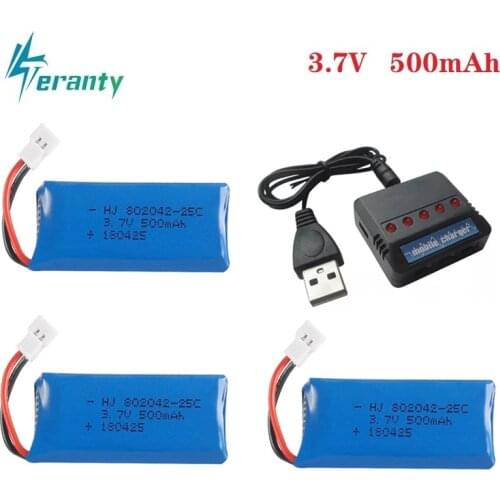 3.7V 500mah Lipo Battery For Udi U816A U941 U927 H43 wifi818 JXD385 H107 V252 F186 lithium battery 3.7V 500mah 802042