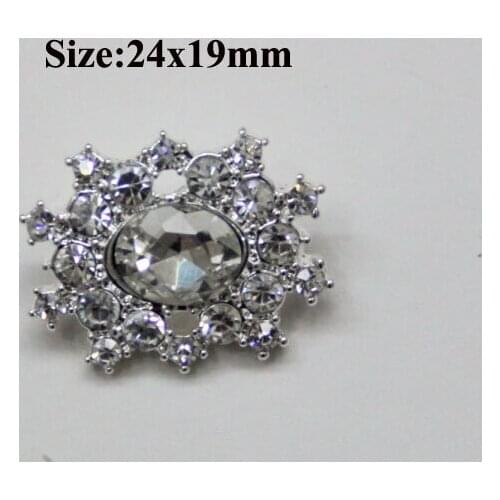 Free Shipping Wholesale 24x19mm 40 pcs/lot Rhinestone Buckle for Invitation Ribbon Slider Hair Accessories Shoe buckle BQX001