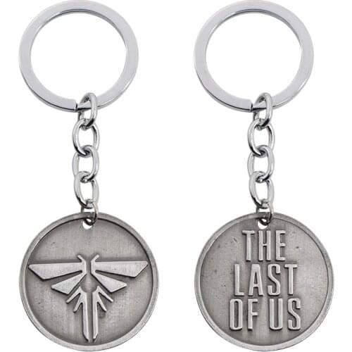 Fashion Creative Double-Sided Letters The Last Of Us Pendant Final Keychain Metal Key Chain Student Gift Jewelry