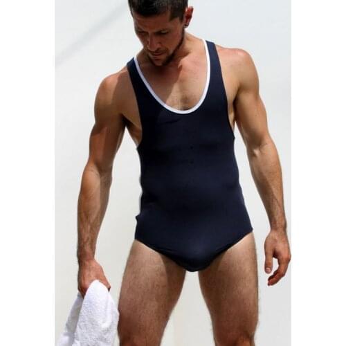 Mens Sexy Lingerie Bodysuit Leotards Cosplay Mens Singlet Sportswear Homewear Fitness Body Building Underwear Shapers Bodysuits
