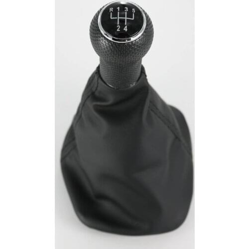 For Seat Leon 2000 2001 Toledo 1999 2000 2001 Car-Styling New 5 Speed 23 mm Hole Car Gear Lever Stick Shift Knob Leather Boot