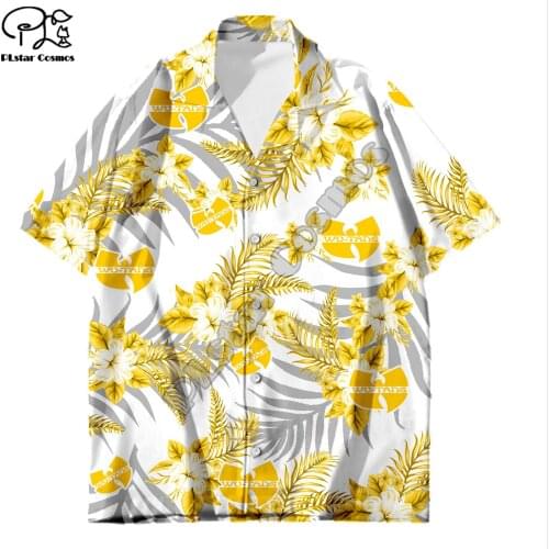 Hawaiian beach summer Fashion Short sleeve Flowers Printed 3d Mens Shirt Harajuku Tee hip hop shirts drop shipping