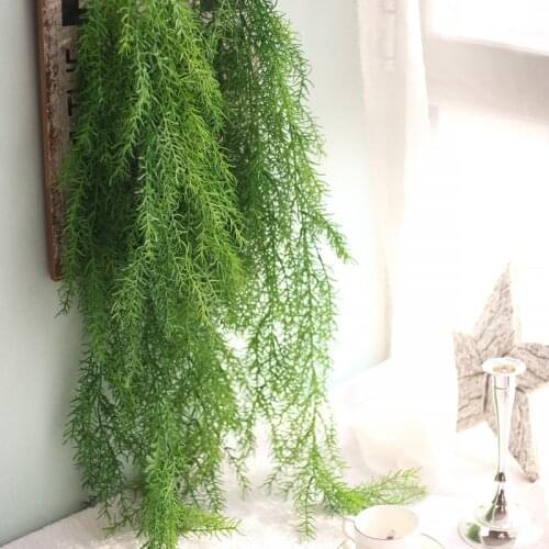 105cm/beam fake flower simulation leaf feel pine needle wall hanging vine artificial flower micro landscape export indoor plant
