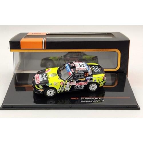 IXO 1/43 For FIAT Abarth 124 RGT #27 Rally Polang 2019 RAM718 Diecast Models Toys Car Edition