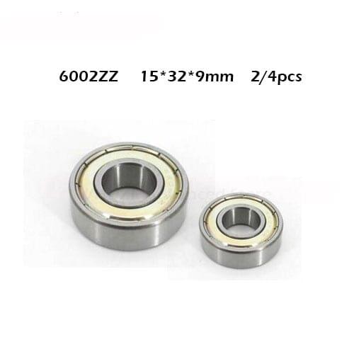 2/4pcs/Lot High quality ABEC-1 6002ZZ 6002z 6002 ZZ 15x32x9mm Mini Ball Bearing Miniature Bearing Deep Groove Ball Bearing