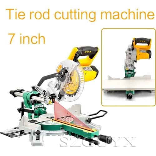 Multifunctional sawing machine 7 inch rod cutting machine Miter saw Multi-angle beveling 0-45 degree woodworking tools