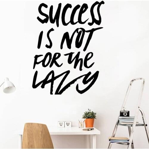 Motivational Quote Wall Sticker Phrase Vinyl Decal Inspirational Quotes Wall Decor Removable Home Room Decoration Success