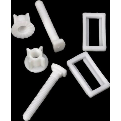 1 Pair Toilet Seat Hinge Bolts Screw Fixing Fitting Kit Toilet Seat Repair Tool 83XA