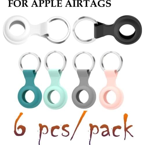 NEW arrival 6 pieces/pack Protective Case Silicone Shell Cover Sleeve Set for Airtags Locator Portable GPS Tracker Accessories