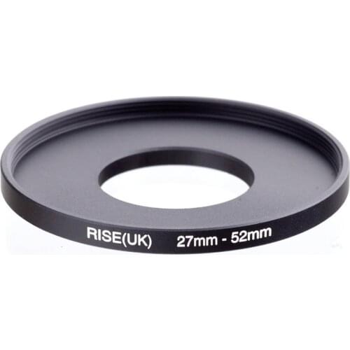 Original RISE(UK) 27mm-52mm 27-52 mm 27 to 52 Step Up Ring Filter Adapter black