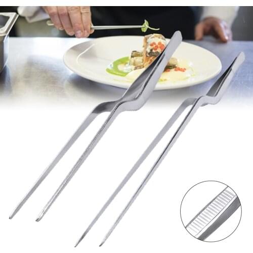 16/21cm Kitchen Tweezer BBQ Food Tweezer Clip Mini Chief Tongs Stainless Steel Portable For Kitchen Picnic Barbecue Cooking