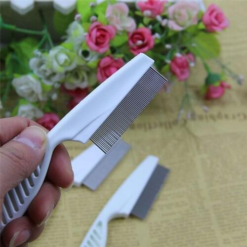 Professional Metal Nit Head Hair Lice Comb Fine Toothed Flea Flee with Handle Comb for Kids Pet Tools