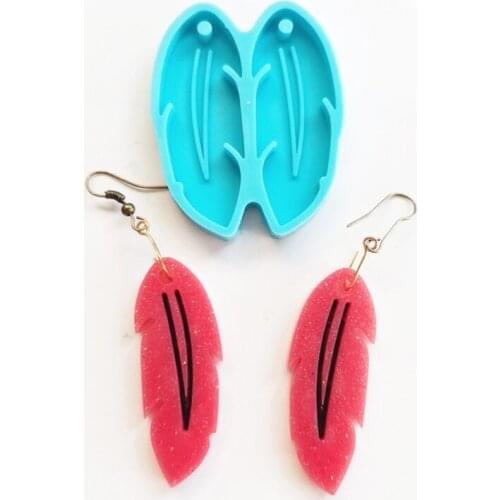 Earrings Epoxy Resin Mold Keychain Pendant Silicone Mould DIY Crafts Jewelry Casting Tool