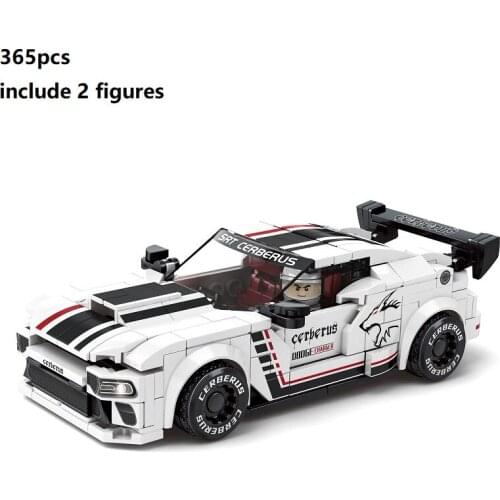 Speed Champions Racing War Horse Pull Back Car MOC Building Blocks Set Supercar Winner Bricks Classic Model Kids Toys