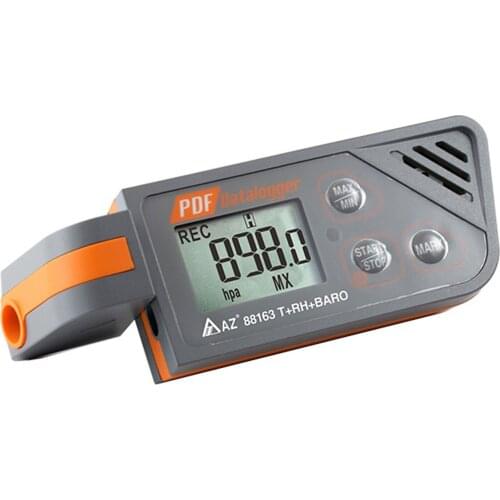 High-precision AZ88163 temperature and humidity recorder with atmospheric pressure recorder USB pressure temperature RH recorder