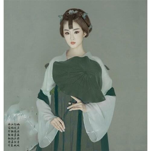 Yan Shui Yi Womens Hanfu Simple Elegant Performance Costume Photo House Thematic Photography Costume Performance Hanfu