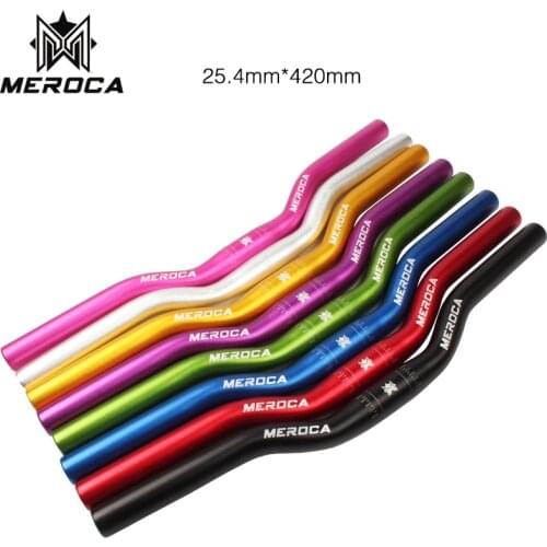 MEROCA Sliding Bike Refit Parts Balance Handlebar Aluminum Alloy Swallow-shaped Handle Bar 25*4*420mm