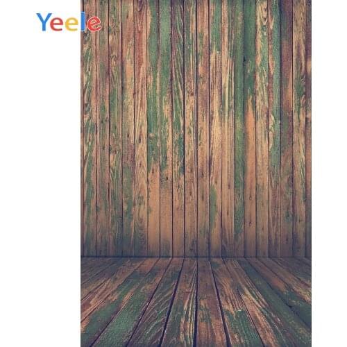 Green Old Wooden Planks Boards Baby Portrait Pet Photography Backdrops Professional Photographic Backgrounds For Photo Studio