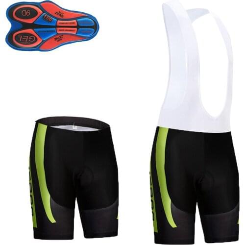Green Cycling Bib Shorts Moisture Wicking Mountain Bike Shorts Summer Shockbikeof 9d Gel Pad Cushion Mtb Bicycle Bib Tights