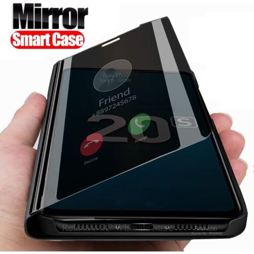 Mirror Smart view Case For huawei honor 20s MAR-LX1H 6.15inch Stand Flip book phone Cover on honor 20 s honor20s xonor s20 coque