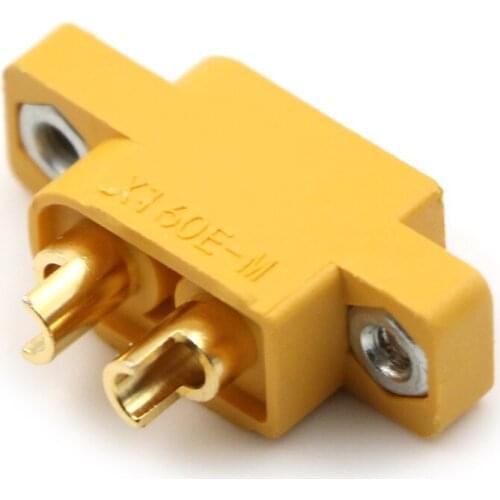 Yellow XT60E-M Mountable XT60 Male Plug Connector For RC Models Multicopter Fixed Board DIY Spare Part