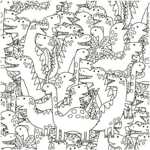 ZhuoAng Cute Dinosaur Background Clear Stamps/Seals For DIY Scrapbooking/Card Making/Album Decorative Silicon Stamp Crafts