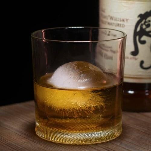 Free Shipping 2/4 Pieces 400ML Grid Pattern Old Fashioned Glass Whisky Glass Set of 2/4