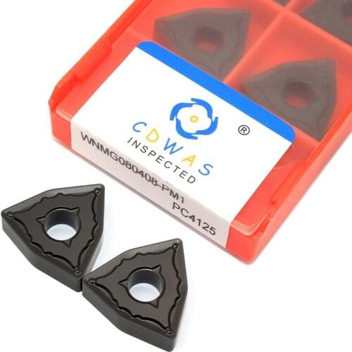 10PCS WNMG080408 PM1 PC4125 High Quality Carbide Inserts External Turning Tool WNMG 080408 CNC Lathe Cutter Tools For Steel