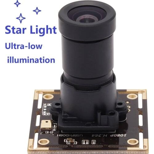 2 megapixel HD H.264 1920*1080 Cam SONY IMX322 30FPS starlight low illumination USB Webcam Camera Module with Low Light lens