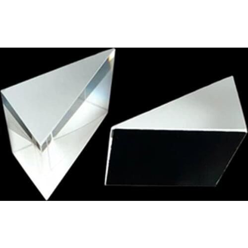 3pcs 19*33*26mm K9 Optical Glass 30 60 90 Right Angle Triangular Prism Transparent