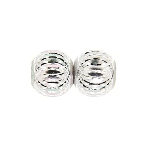 Miasol 100 Pcs 14 MM Plating Aluminium Round Spacers Beads For Diy Jewelry Making