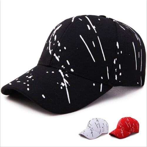 Stripe Dot Graffiti Adjustable Printing Outdoor Baseball Cap Spring Autumn Unisex Shade Personality Dad Hat Peaked Cap